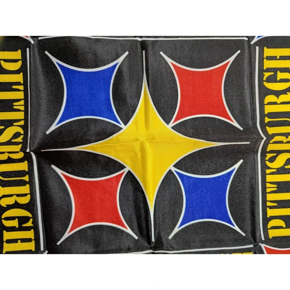 NFL Pittsburgh Steelers Yellow, Red, & Blue Bandana Scarf